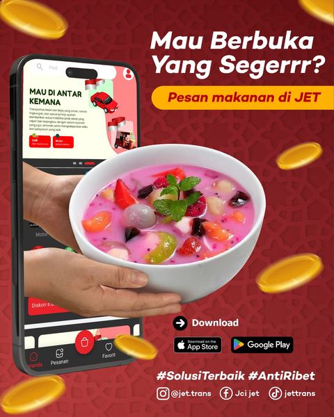 Pesan makanan di JET